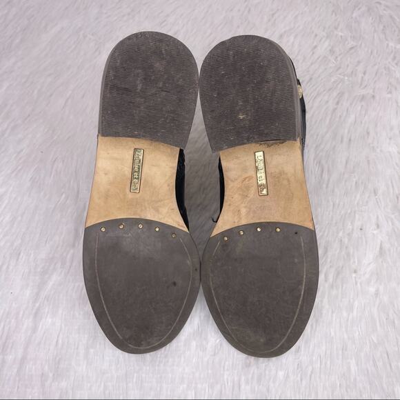 LOUISE ET CIE / Courmay black & gold short ledger ankle boots / 5 - Picture 7 of 10